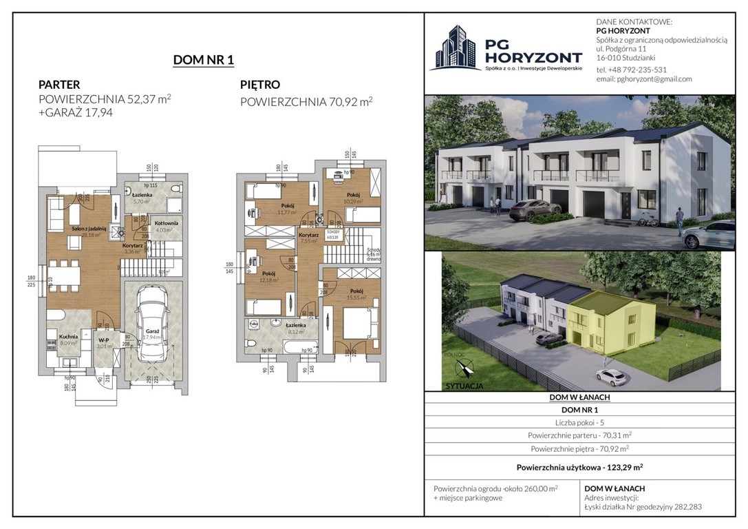 Nowa inwestycja domów szeregowych w Łyskach - Widok 4
