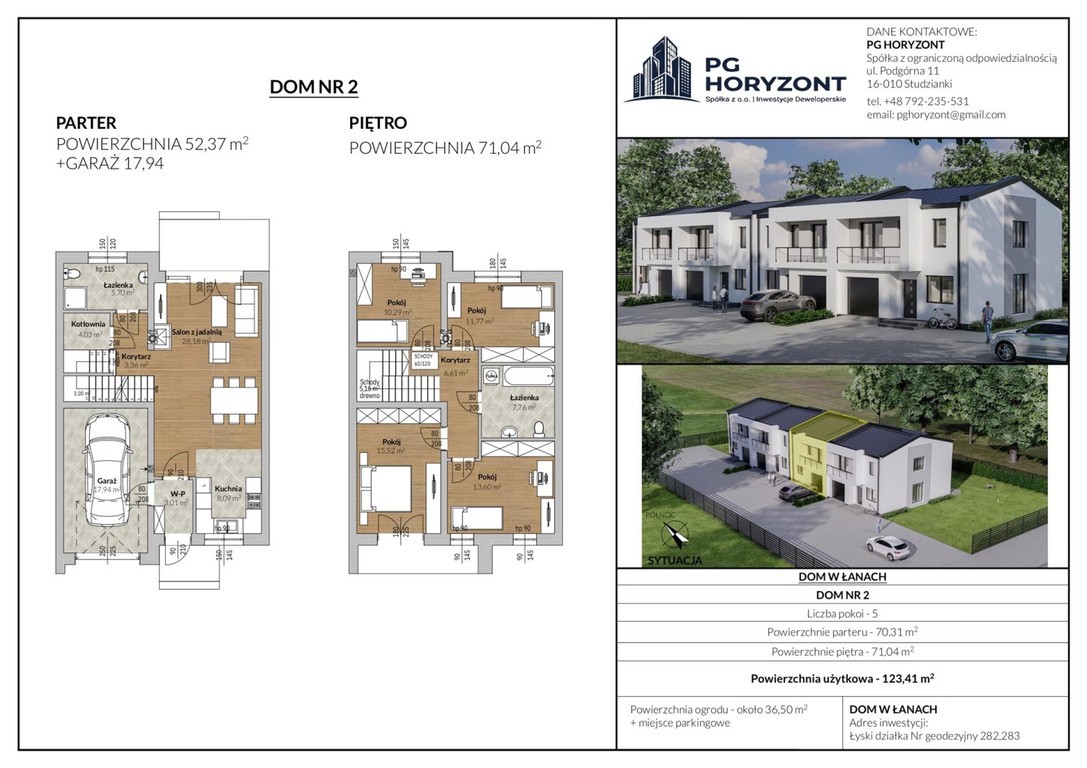 Nowa inwestycja domów szeregowych w Łyskach - Widok 5