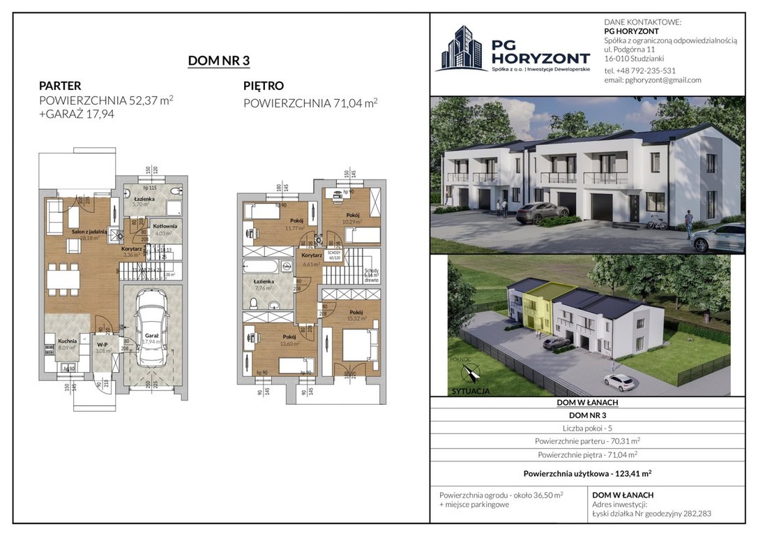 Nowa inwestycja domów szeregowych w Łyskach - Widok 6