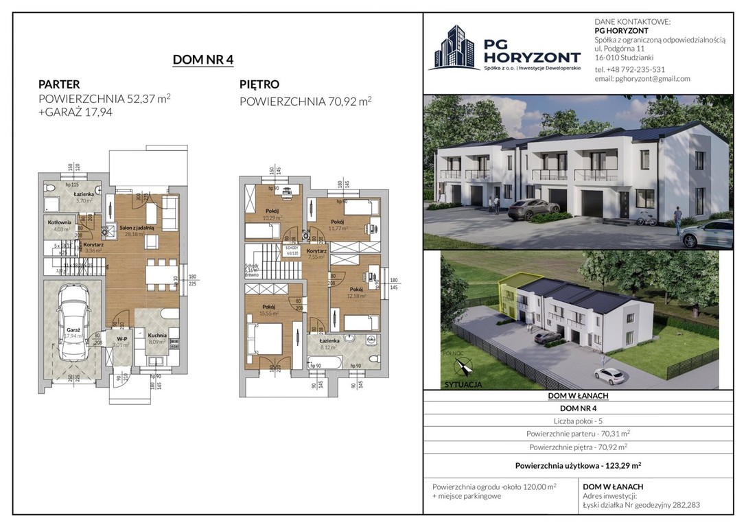 Nowa inwestycja domów szeregowych w Łyskach - Więcej