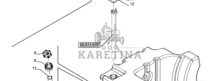New Holland T6070 Zbiornik paliwa 48173124-1
