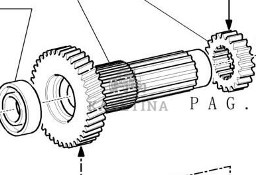 New Holland T7 T6050 TM165 TM155 TM150 TM140 TM145 TM180 Wałek Napędzany 5166028