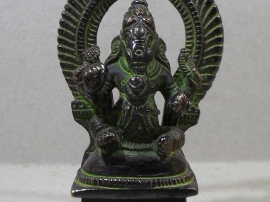  Ganesha Stara Rzeźba z Brązu 10 cm -1