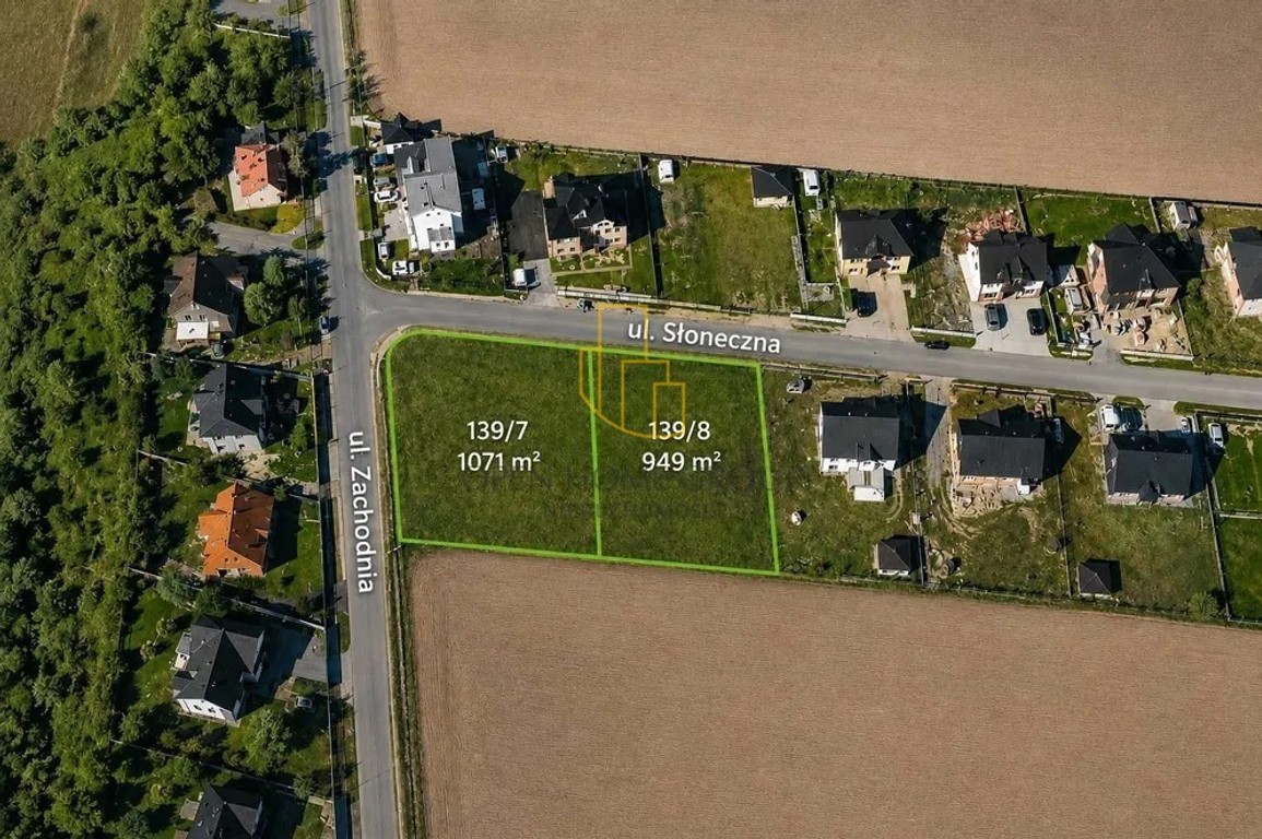 Działki budowlane pod Wrocławiem – Nieciszów, MPZP - Widok 2