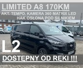 Ford Transit Transit Custom A8 170KM Limited Akt. Tempo Kamera 360 Hak Martwe Pole