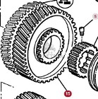 Massey Ferguson 3690 Koło Zębate Zębnik Skrzyni Biegów 48 zębów CZĘŚCI 3615837M91