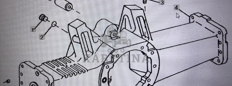 Obudowa środkowa John Deere Nr 4 na rys katalogowym Nr części: R 98012/R83472-1
