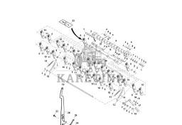 John Deere 960 - Zespół bloku krótkiego DC215821 (Podbieracz)