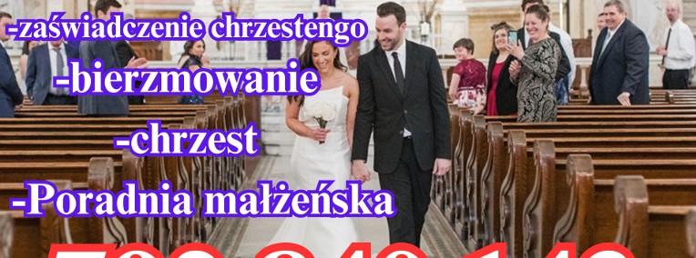 Nauki przedmałżeńskie Bierzmowanie Chrzest Zaświadczenie-1