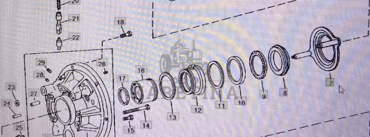 John Deere AR77226/element ustalający//John Deere 4555/4755/4955 Nr części AR 77226-1