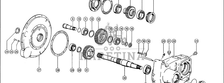 Claas Lexion 560 WAŁEK NAPĘDU NAGARNIACZA Z WPUSTEM 0006376910 (Silnik 3126b; przekładnia rozdziela-1