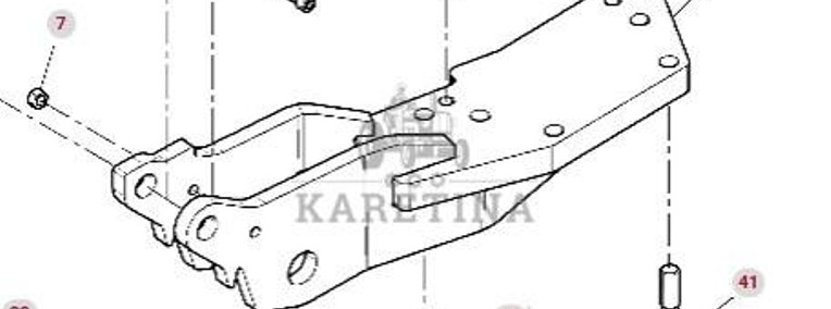 Fendt Vario 1038 1042 1046 1050 GEN 3 Wsporniki Tylnego TUZ Prawy Lewy H530871204024 H530871204014-1