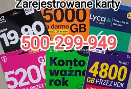 Zarejestrowane karty SIM / Anonimowe Aktywne karty / Rejestracja kart / WaWa