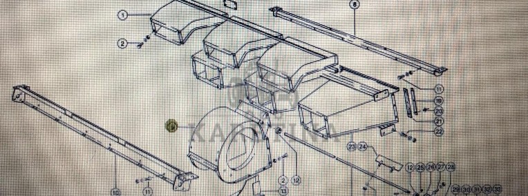 Obudowa wydmuchu Claas Mega 370-340 Nr kat. 000 647 140 1 Nr kat. 000 647 140 1-1