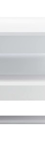 vidaXL Stolik kawowy, wysoki połysk, biały, 110x55x42cm, płyta wiórowa 800546-4