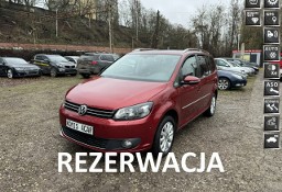 Volkswagen Touran II HIGHLINE-2.0TDi-140km-DSG-Serwis-Bi-Ksenon-Navi-Kamera-Skóry-Panoram