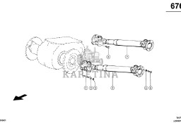 Claas Lexion 580 WAŁEK PRZEGUB. 0007502562 (Napęd jezdny; wałek przegubowy do mts)