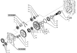 New Holland T6070 Koło zębate 53t 87605013
