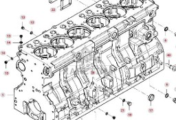 Massey Ferguson 7718S DYNA-VT Blok Cylindrów Silnika CZĘŚCI V837086425