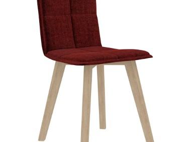 vidaXL Krzesła stołowe, 2 szt., czerwone wino, tapicerowane tkaniną289498-1