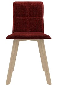 vidaXL Krzesła stołowe, 2 szt., czerwone wino, tapicerowane tkaniną289498-2