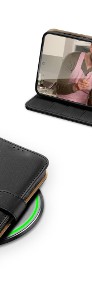 Etui Hivo Dux Ducis skórzane z klapką do Samsung Galaxy S21 5G czarny-4