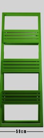 Zielony kwietnik drewniany drabinka 142cm-3