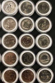 Zbiór monet 25 centów - "Quarter Dollar" różne serie 25 sztuk.-3