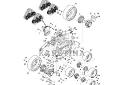 John Deere 9470RX - Rama środkowa R552446 (Gąsienice i obciąźniki)