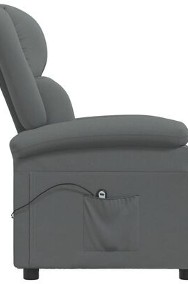 vidaXL Elektryczny fotel rozkładany, ciemnoszary, obity tkaninąSKU:3073728*-3