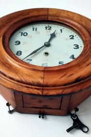 stary przedwojenny zegar werk po remoncie pełna kompletna skrzynia-2