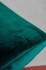Fotel obrotowy z podnóżkiem w kolorze butelkowej zieleni-2