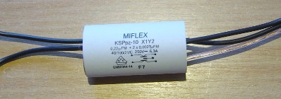 Kondensator przeciwzakłóceniowy KSPpz-10, 0,22µF+2x2700pF 5 przewodowy
