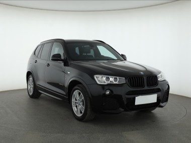 BMW X3 II (F25) , Salon Polska, Serwis ASO, 190 KM, Automat, Skóra, Navi,-1