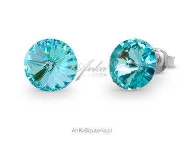 ankabizuteria.pl Kolczyki srebrne Swarovski Candy Studs w kolorze Lig-1