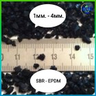 Granulat gumowy 1-4mm SBR EPDM, RUBBER GRANULES