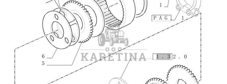 New Holland T6090 Tarcza 86mm id x 200mm od x 15mm thk 5164774-1