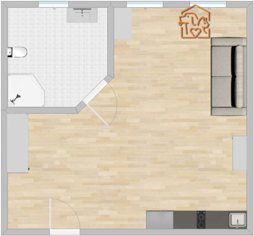 Kawalerka z komórką, pet-friendly, Górnych Wałów 4 - Więcej