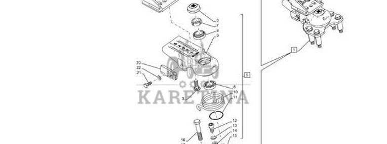 Case Puma New Holland T7 - wspornik skręt błotnika 90403696-1