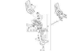 Case Puma New Holland T7 - wspornik skręt błotnika 90403696