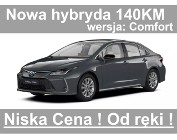 Toyota Corolla XII 140KM Sedan Comfort Kamera 140KM Hybryda Super Niska Cena Od ręki