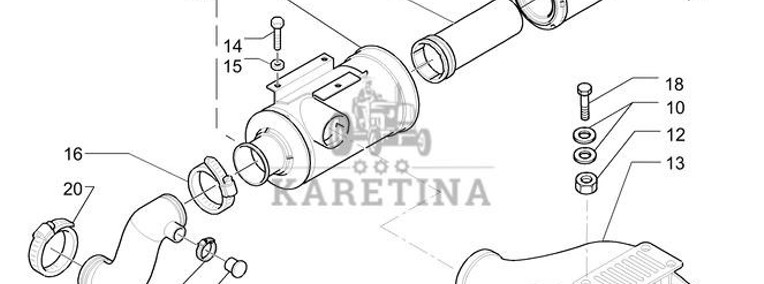 New Holland T6010 Pokrywa 87301829-1