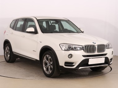 BMW X3 II (F25) , Salon Polska, Serwis ASO, 187 KM, Automat, Skóra, Navi,-1