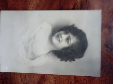 portret kobiety zdjęcie kartonikowe przedwojenne fotografia pocztówka oryginał-1