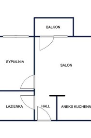 45,46 m2 | 2 pokoje | Balkon | Spokojne osiedle-2