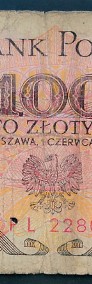 Banknot 100 złotych 1986 rok - Seria PL Ludwik Waryński PROLETARYAT 1883-4