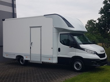 KONTENER NISKOPODŁOGOWY 4,44x2,23x2,42 SKLEP KAMPER FOODTRUCK KLIMA-1