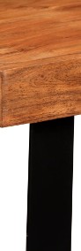 vidaXL Meble barowe z litego drewna akacjowego i skóry, 5 elementów275130-4
