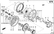 Claas Lexion 580 OBUDOWA OSI ZEWN 0006699963 (Napęd jezdny; zwolnica planetarna)