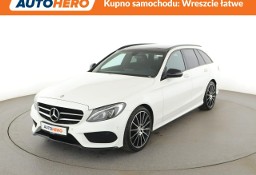 Mercedes-Benz Klasa C W205 C180 Automat AMG Line Panorama Navi Tempomat Grzane Fotele Kamera LE